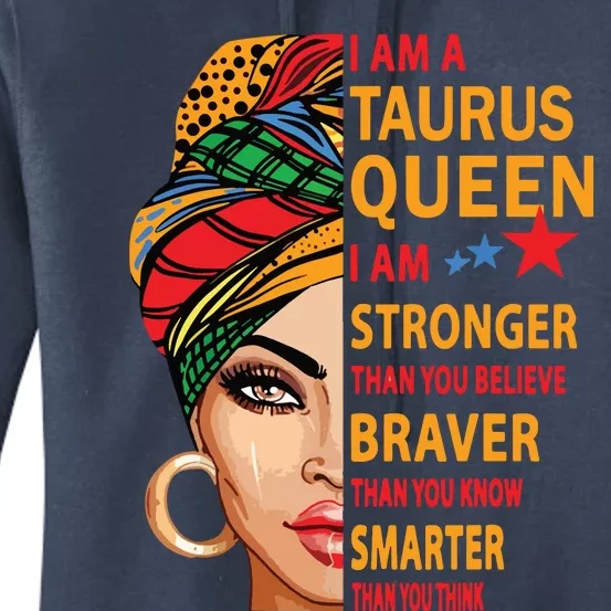 Taurus Queen I Am Stronger Birthday Gift For Taurus Zodiac Women's Pullover Hoodie