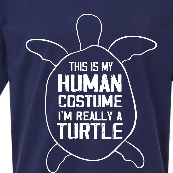 Turtle Quote  IM Really A Turtle Design Cool Turtle Sueded Cloud Jersey T-Shirt