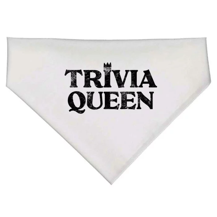 Trivia Queen Ladies Trivia Night Winner Game Prize For Champ Great Gift USA-Made Doggie Bandana