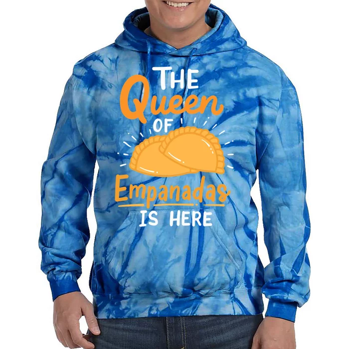 The Queen Of Empanadas Is Here Funny For Lover Food Gift Tie Dye Hoodie