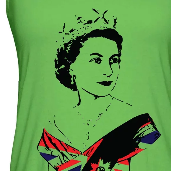 The Queens Platinum Jubilee 2022 Queen Elizabeth II Platinum Jubilee Ladies Essential Flowy Tank