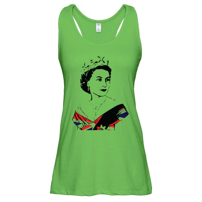 The Queens Platinum Jubilee 2022 Queen Elizabeth II Platinum Jubilee Ladies Essential Flowy Tank