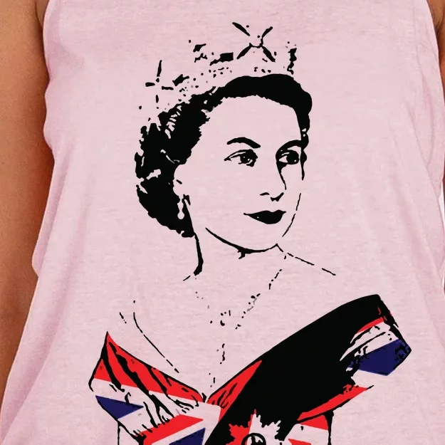 The Queens Platinum Jubilee 2022 Queen Elizabeth II Platinum Jubilee Women's Knotted Racerback Tank