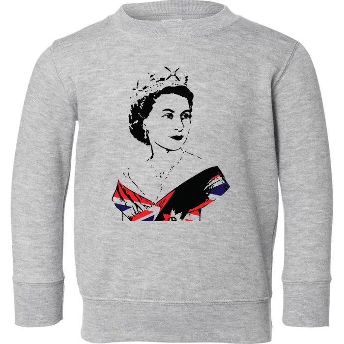 The Queens Platinum Jubilee 2022 Queen Elizabeth II Platinum Jubilee Toddler Sweatshirt