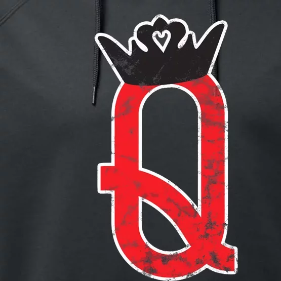 The Queen | Playing Card Poker Performance Fleece Hoodie