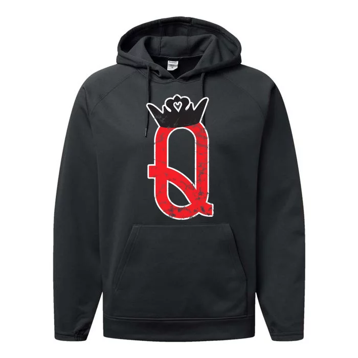 The Queen | Playing Card Poker Performance Fleece Hoodie