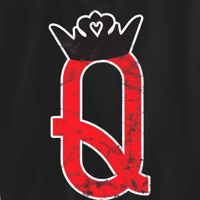 The Queen | Playing Card Poker Kids Sweatshirt