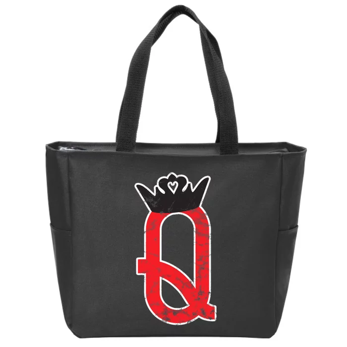 The Queen | Playing Card Poker Zip Tote Bag