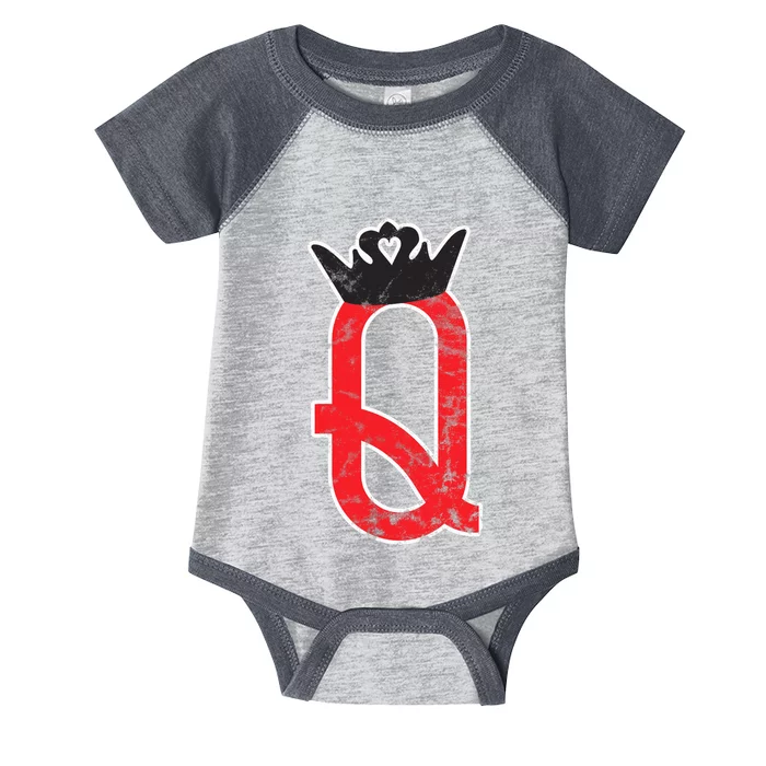 The Queen | Playing Card Poker Infant Baby Jersey Bodysuit