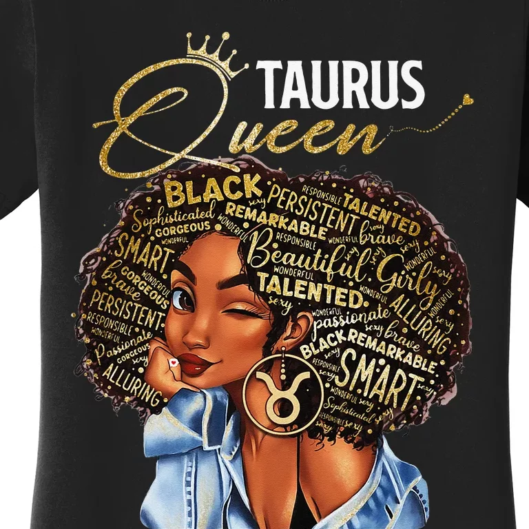 Taurus Queen Sweet As Candy Birthday Gift For Black Wo Women's T-Shirt