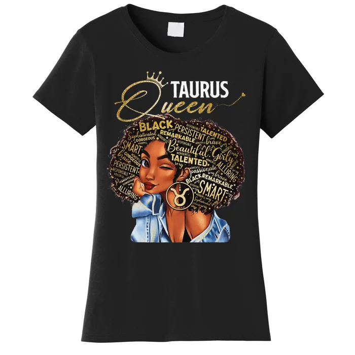 Taurus Queen Sweet As Candy Birthday Gift For Black Wo Women's T-Shirt