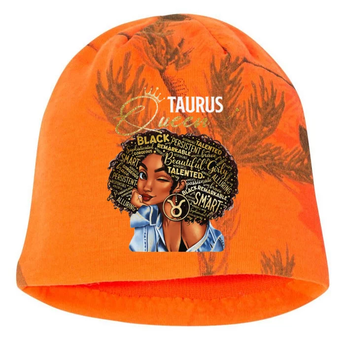 Taurus Queen Sweet As Candy Birthday Gift For Black Wo Kati - Camo Knit Beanie