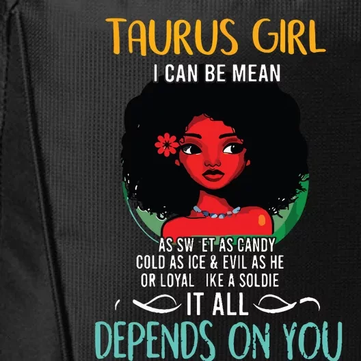 Taurus Queen Sweet As Candy Birthday Gift For Black Women City Backpack