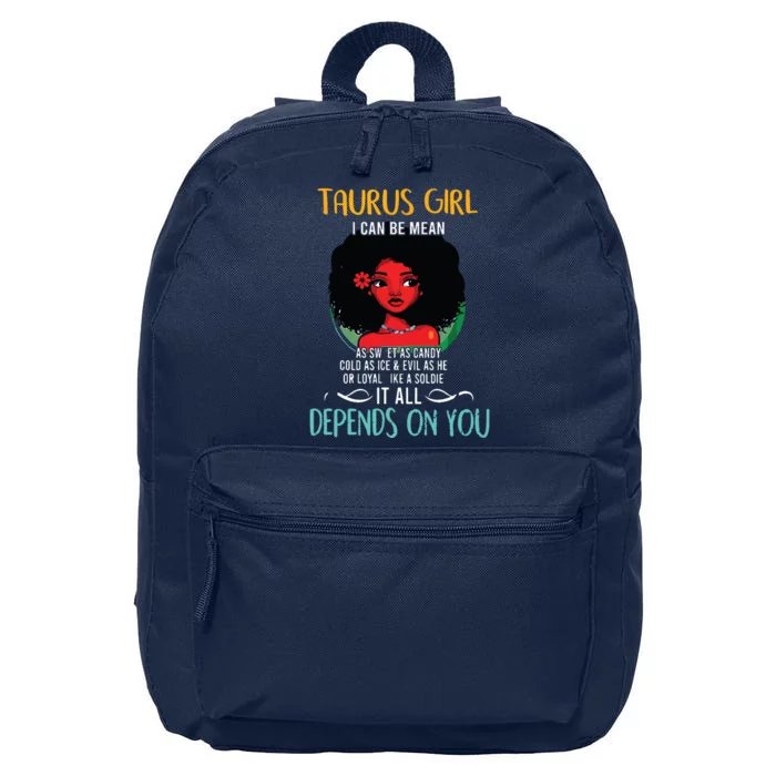 Taurus Queen Sweet As Candy Birthday Gift For Black Women 16 in Basic Backpack