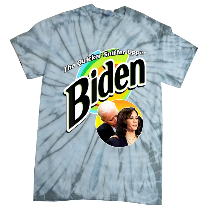 The Quicker Sniffer Upper Cute Gift Anti Biden Cute Gift Pro Trump Funny Great G Tie-Dye T-Shirt