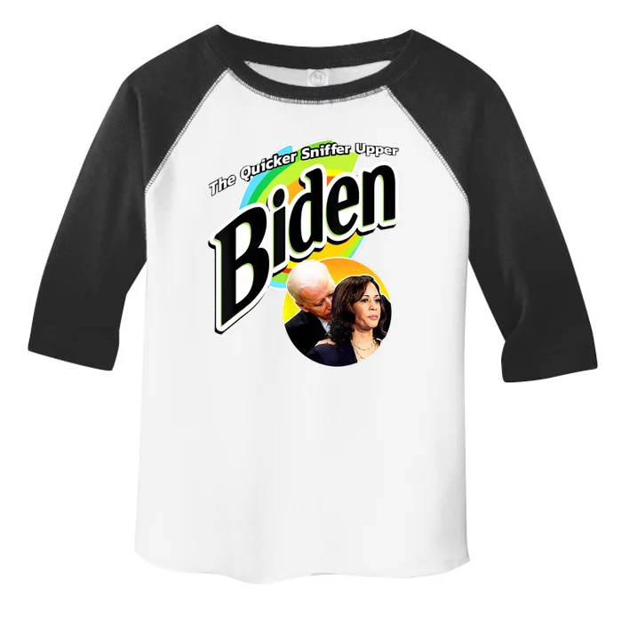 The Quicker Sniffer Upper Cute Gift Anti Biden Cute Gift Pro Trump Funny Great G Toddler Fine Jersey T-Shirt