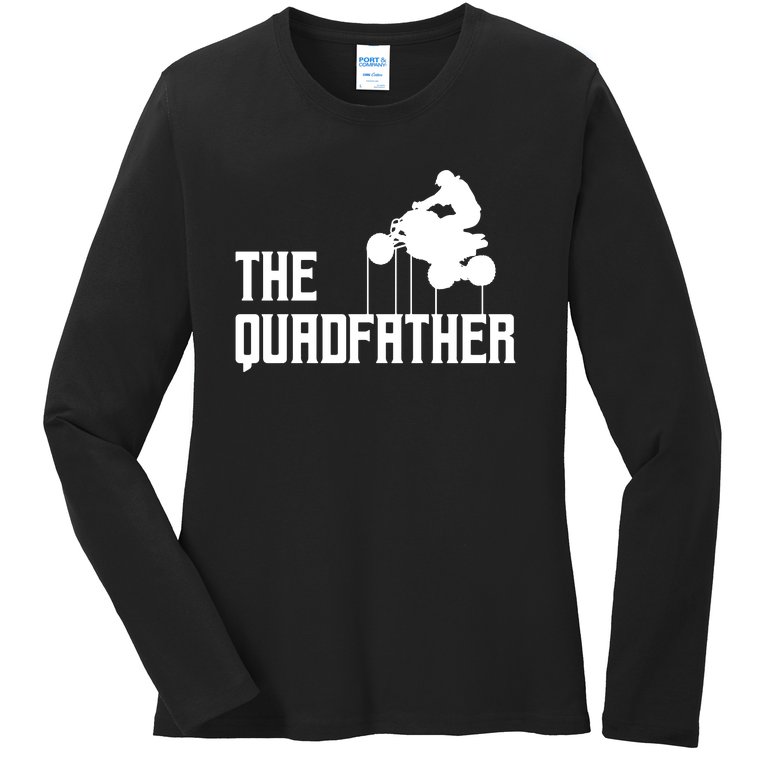 The Quadfather Ladies Missy Fit Long Sleeve Shirt