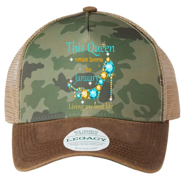 This Queen was Born In January Legacy Tie Dye Trucker Hat