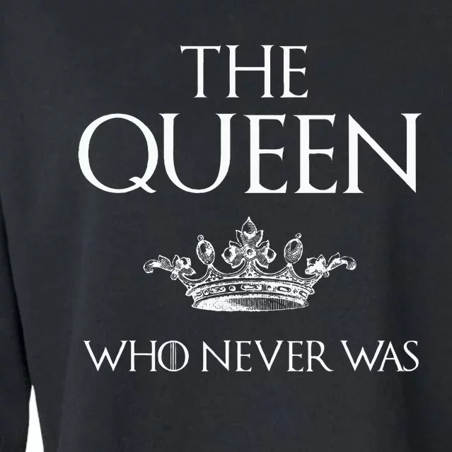 The Queen Who Never Was Cropped Pullover Crew