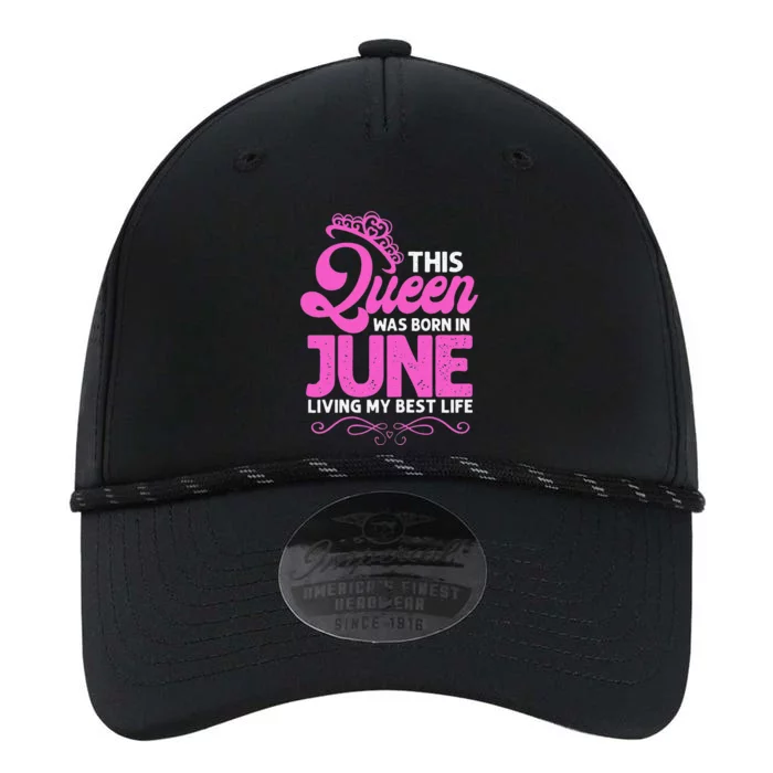 This Queen Was Born In June Birthday Birth Month Performance The Dyno Cap