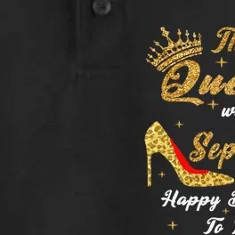 This Queen Was Born In September Happy Birthday To Me Dry Zone Grid Performance Polo