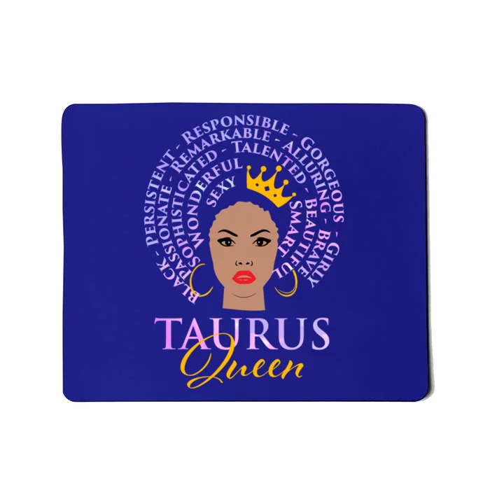 Taurus Queen Zodiac Sign Astrology Astrologer Horoscope Gift Mousepad