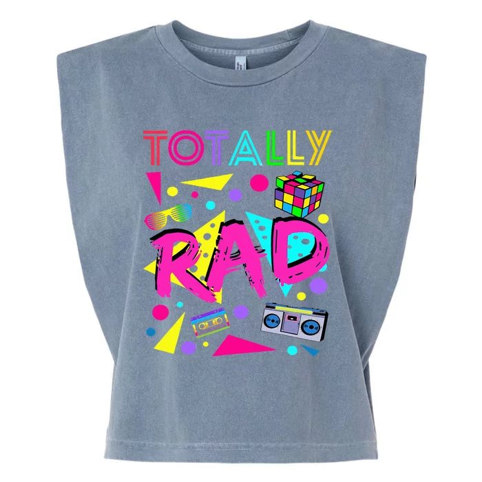 Totally Rad 1980s Vintage Eighties Party Garment-Dyed Women's Muscle Tee