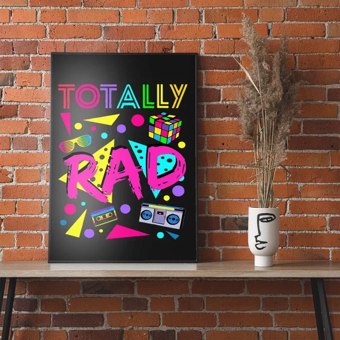 Totally Rad 1980s Vintage Eighties Costume Party Poster