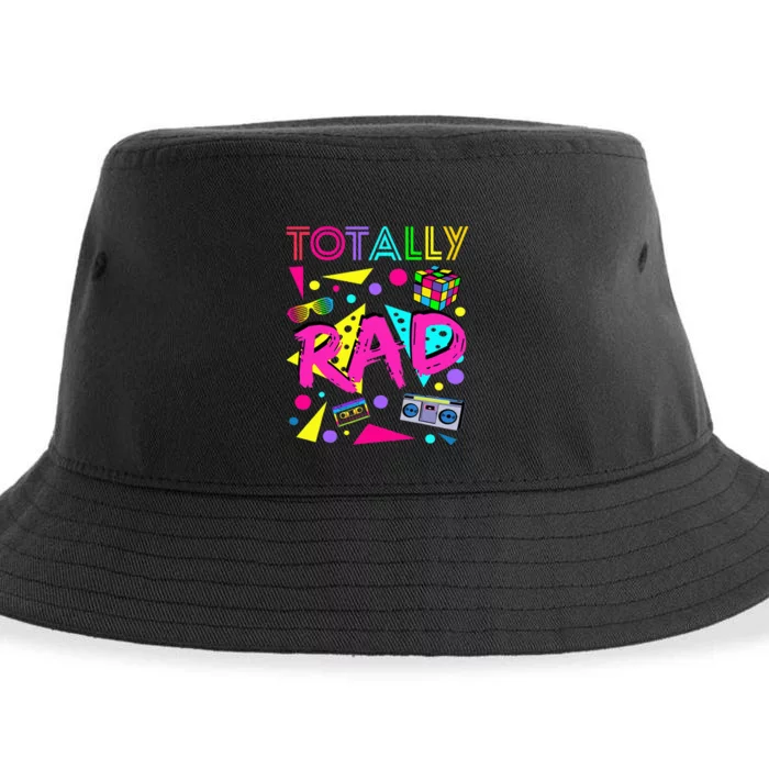 Totally Rad 1980s Vintage Eighties Costume Party Sustainable Bucket Hat