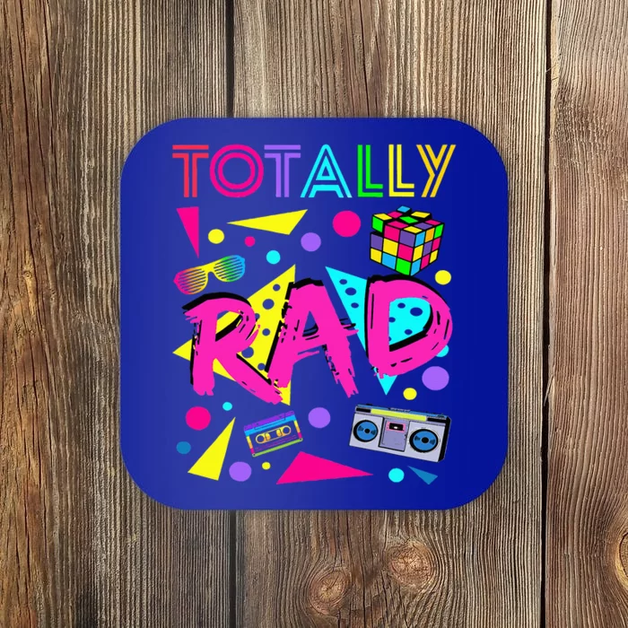 Totally Rad 1980s Vintage Eighties Costume Party Coaster