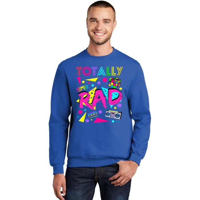 Totally Rad 1980s Vintage Eighties Costume Party Tall Sweatshirt