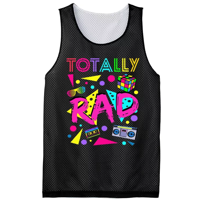 Totally Rad 1980s Vintage Eighties Costume Party Mesh Reversible Basketball Jersey Tank