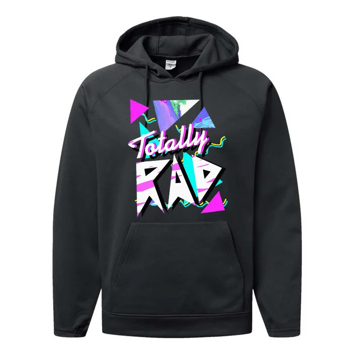 Totally Rad 1980s Vintage Eighties Costume Party Funny 80S Performance Fleece Hoodie