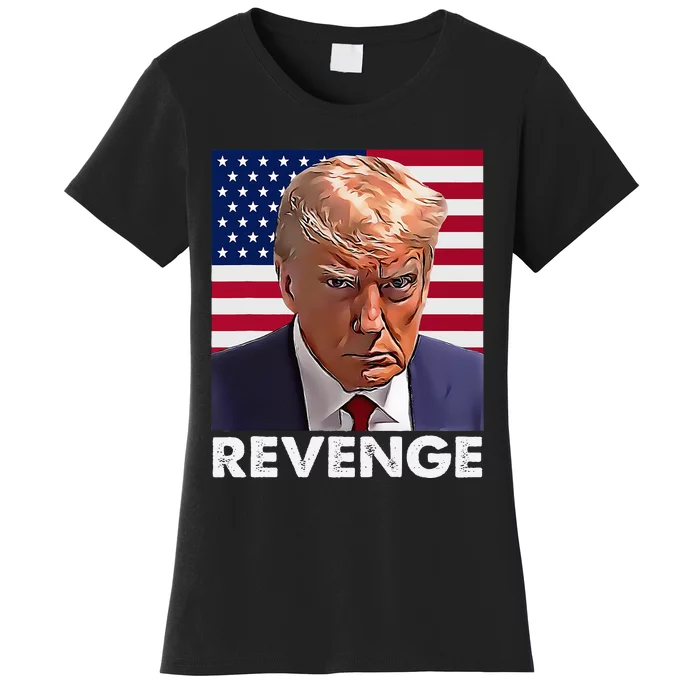 Trump Revenge 2024 Flag Presidential Campaign Women's T-Shirt