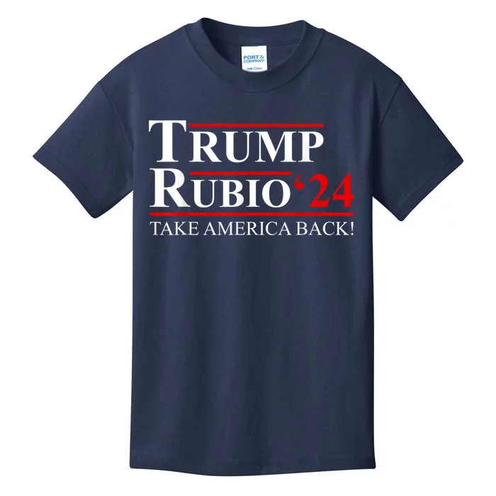 Trump Rubio 2024 Vice President Trump Vp Trump 2024 Election Kids T-Shirt