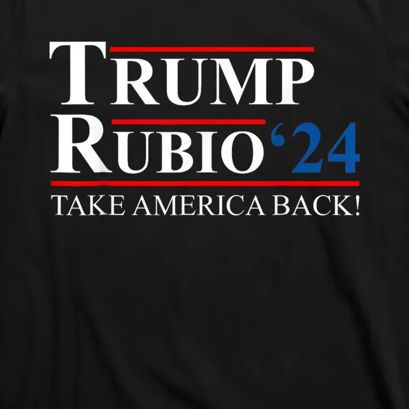 Trump Rubio 2024 Take America Back Vice President Election T-Shirt