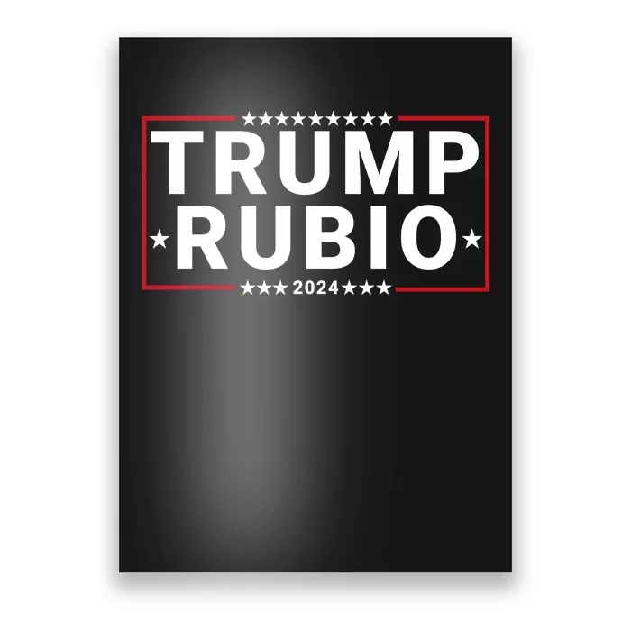 Trump Rubio 2024 Republican Vp Presidential Election Trumprubio 2024 Trump 2024 Poster