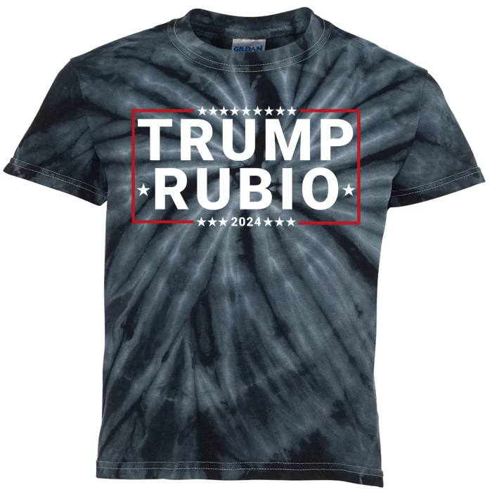 Trump Rubio 2024 Republican Vp Presidential Election Trumprubio 2024 Trump 2024 Kids Tie-Dye T-Shirt