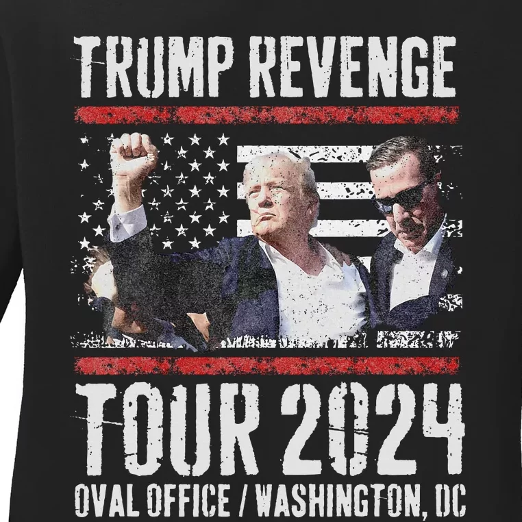 Trump Revenge 2024 Ladies Long Sleeve Shirt