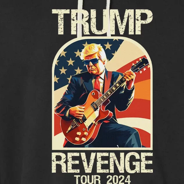 Trump Revenge 2024 Political Statement Garment-Dyed Fleece Hoodie