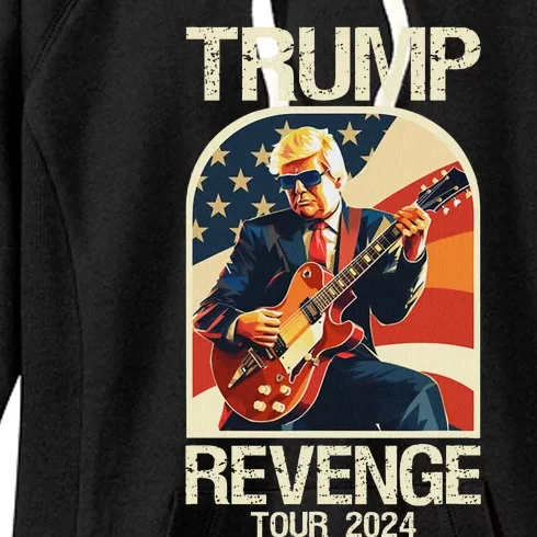 Trump Revenge 2024 Political Statement Women's Fleece Hoodie