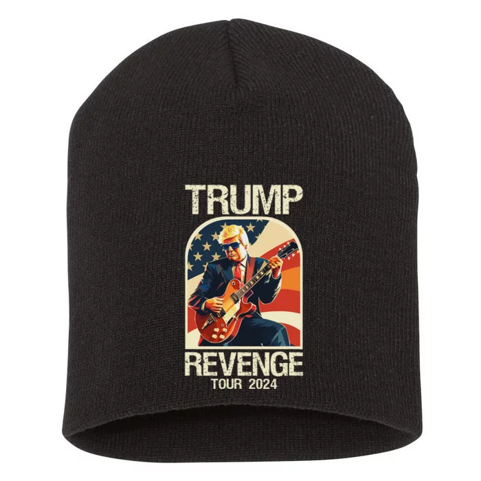 Trump Revenge 2024 Political Statement Short Acrylic Beanie