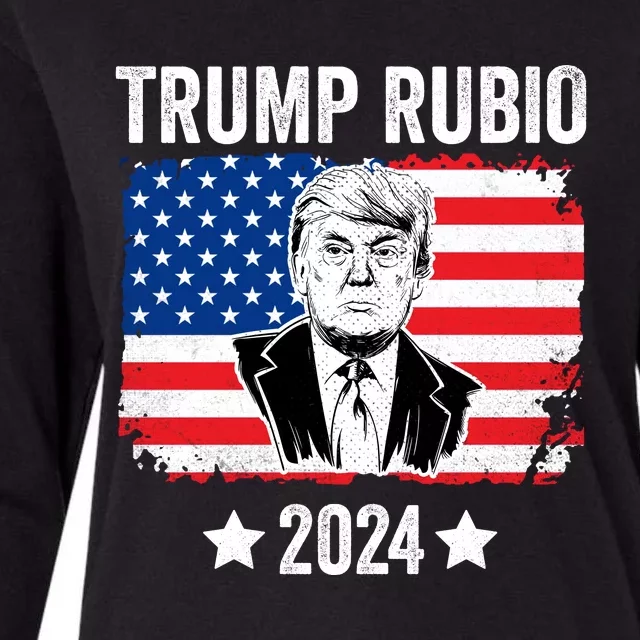 Trump Rubio 2024 Trump 2024 Womens Cotton Relaxed Long Sleeve T-Shirt