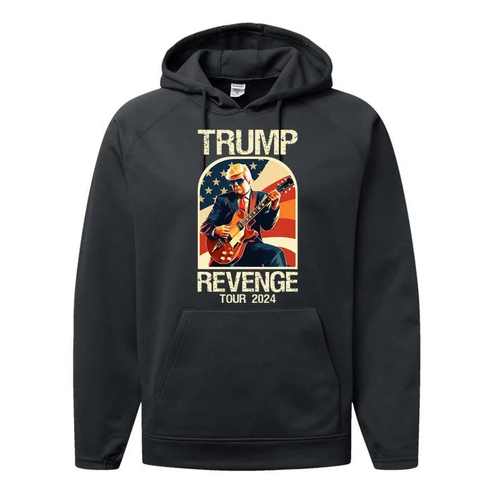 Trump Revenge 2024 Funny Political Election 2024 Performance Fleece Hoodie