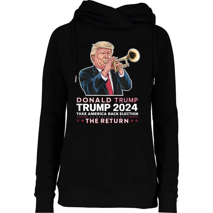 Trump Revenge 2024 Womens Funnel Neck Pullover Hood