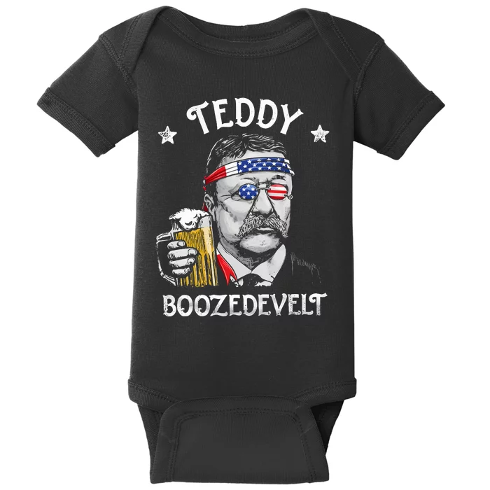 Theodore Roosevelt 4th Of July Baby Bodysuit