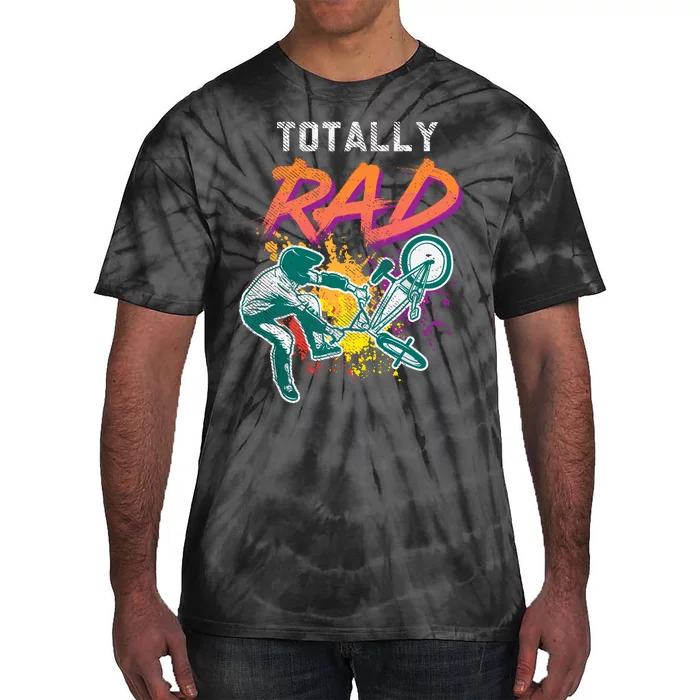 Totally Rad 80s Bmx Bike Vintage Racing Biking Cycling Gift Tie-Dye T-Shirt