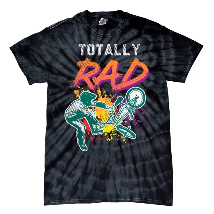 Totally Rad 80s Bmx Bike Vintage Racing Biking Cycling Gift Tie-Dye T-Shirt