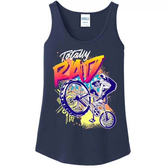 Totally Rad 80s BMX Bike Boy Girl Ladies Essential Tank