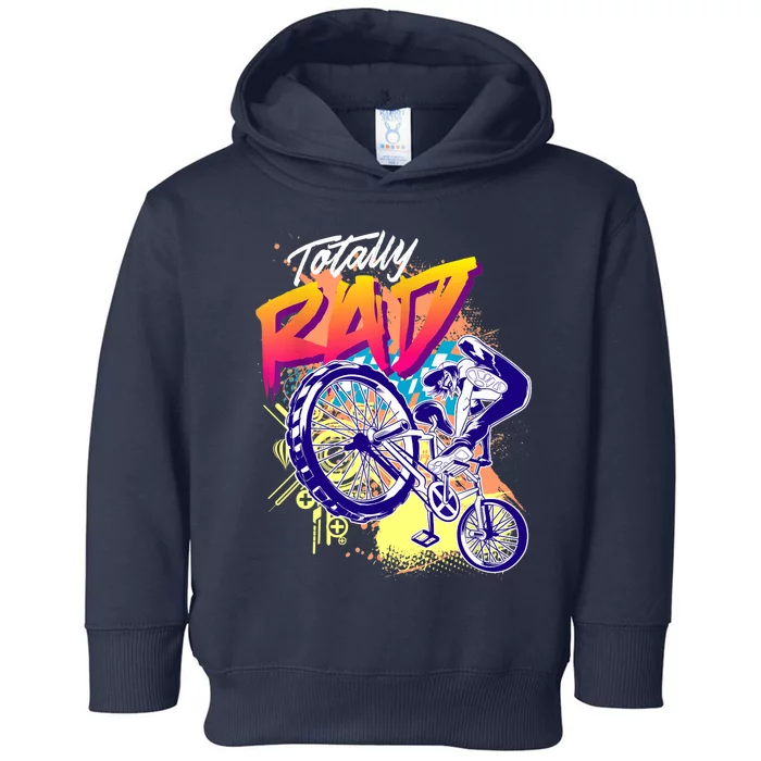 Totally Rad 80s BMX Bike Boy Girl Toddler Hoodie